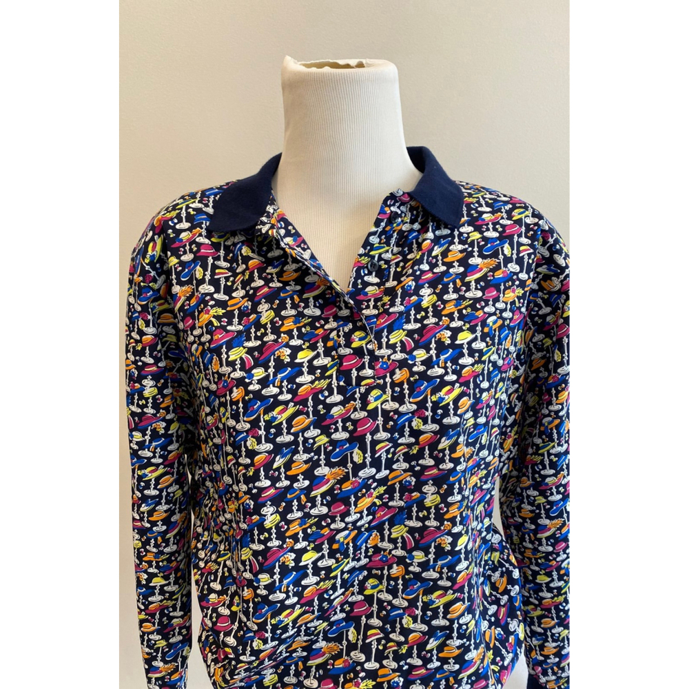 Diane Von Furstenberg Blouse Long Sleeve Size 10